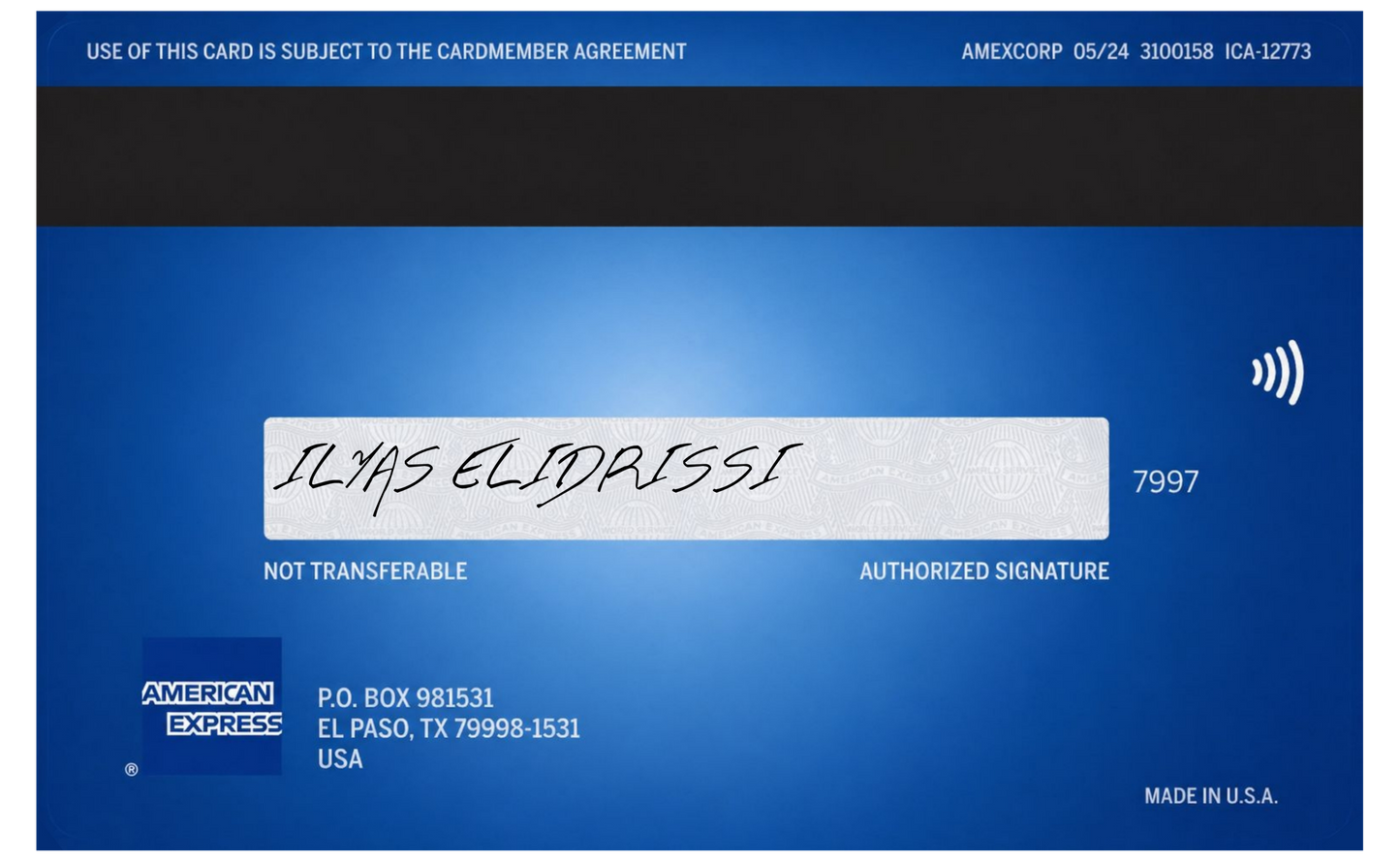 Blue AMEX