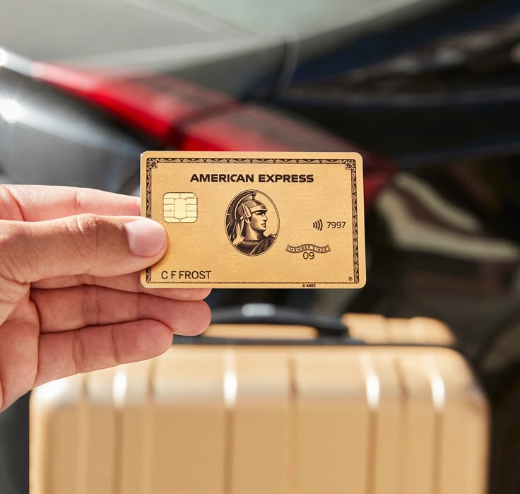 Carte AMEX Gold avec 50 billets de 100 dollars