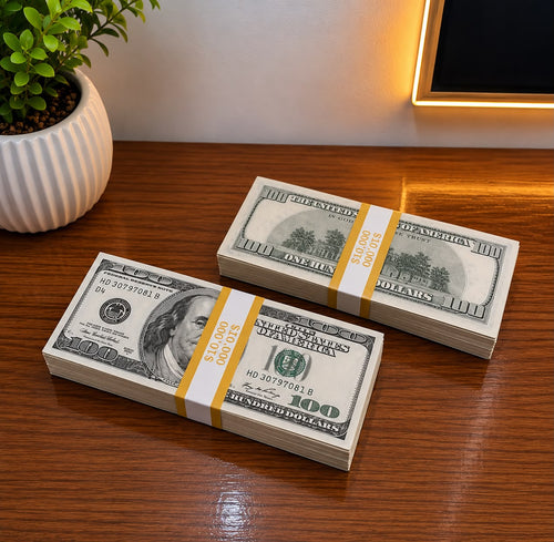 200ps 100$ / 4 bundle of 50 banknotes for decoration